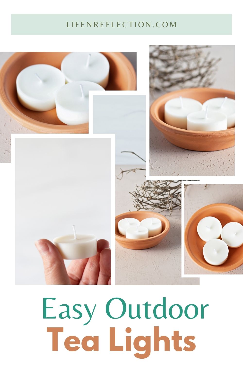 Easy Outdoor Citronella Tea Light Candles