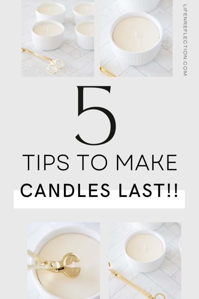 Read this before choosing your next candle addiction to get the most out of candles by using these five tips to make candles last longer!