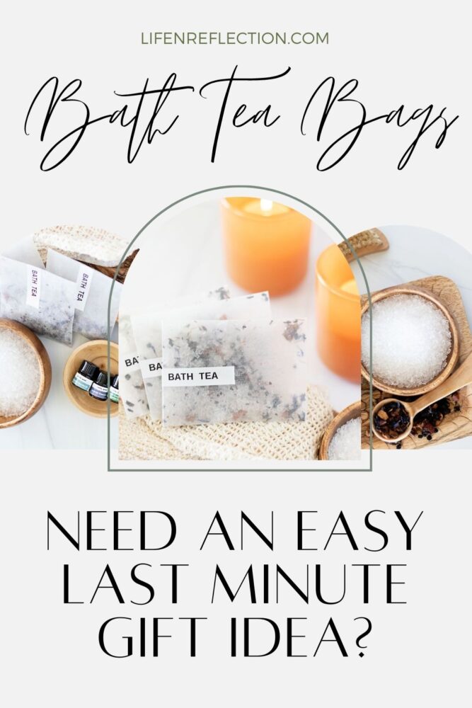 Need a last minute gift idea? These DIY bath tea bags make a great gift for her in minutes!