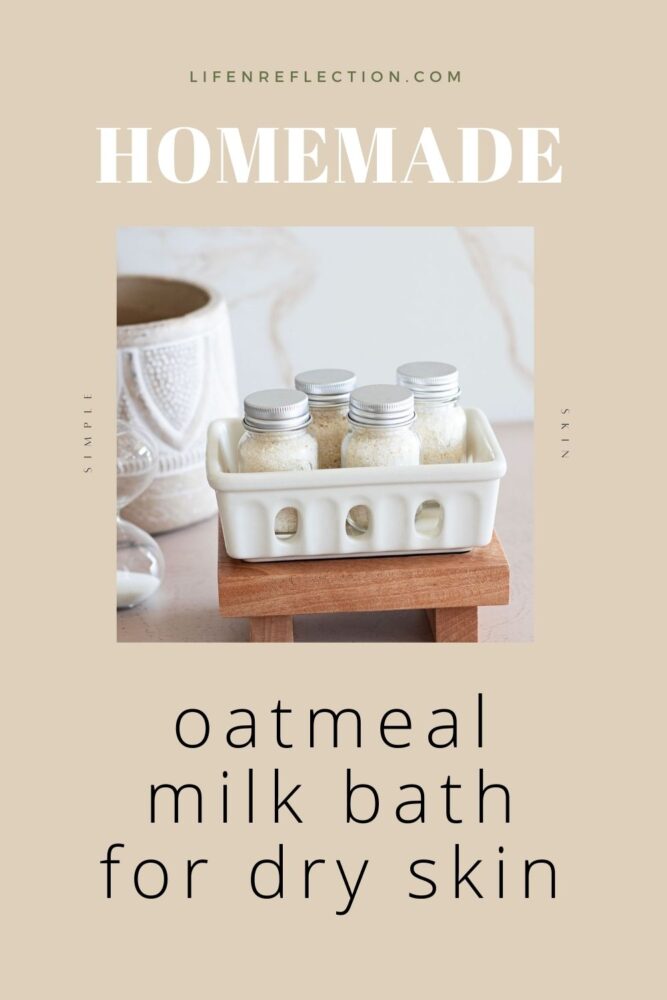 Create a homemade oatmeal milk bath recipe that’s as comforting as a hot bowl of old-fashioned rolled oats splashed with heavy cream and drizzled in honey!