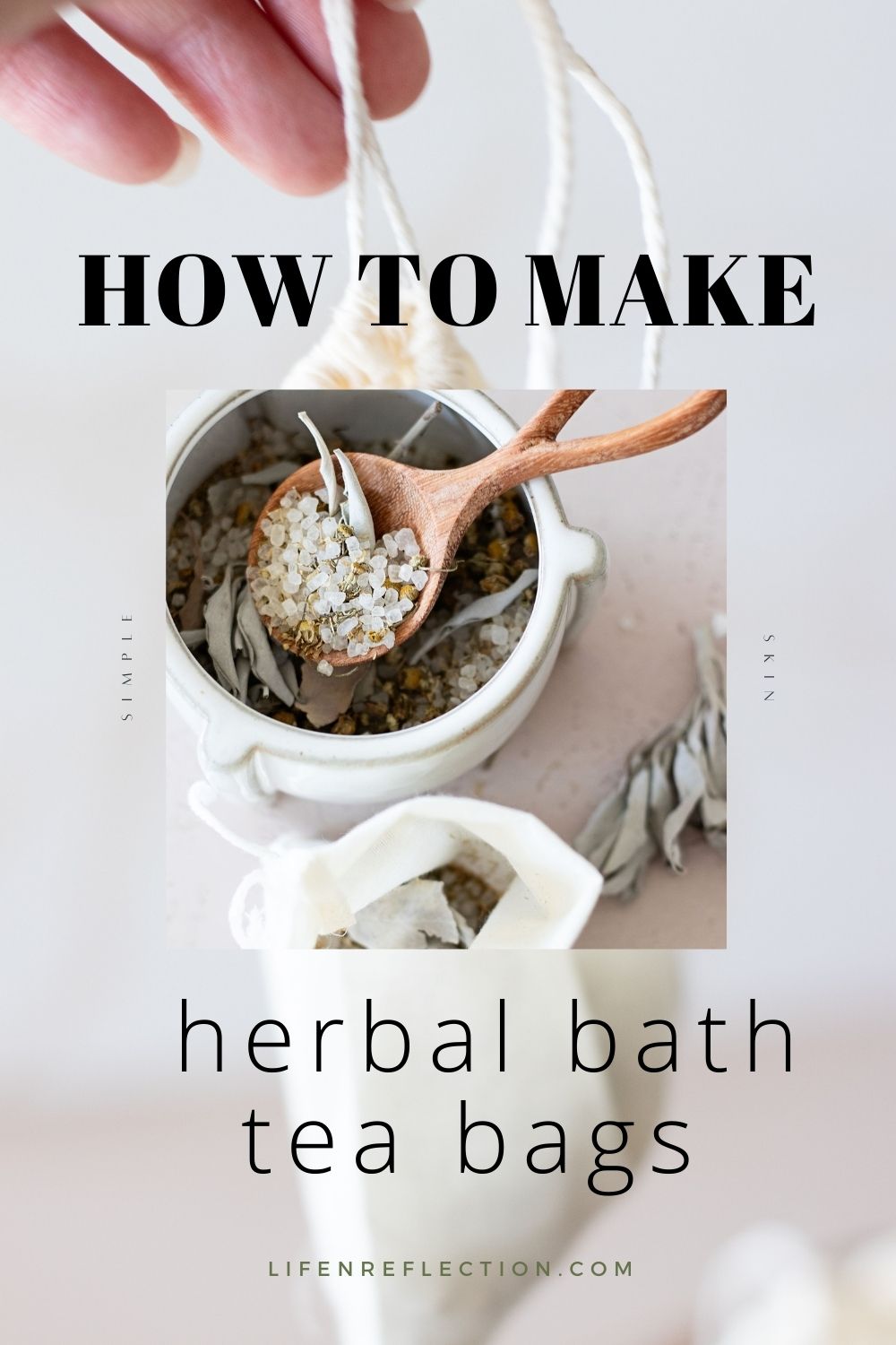 Sage Chamomile Bath Tea Bags DIY