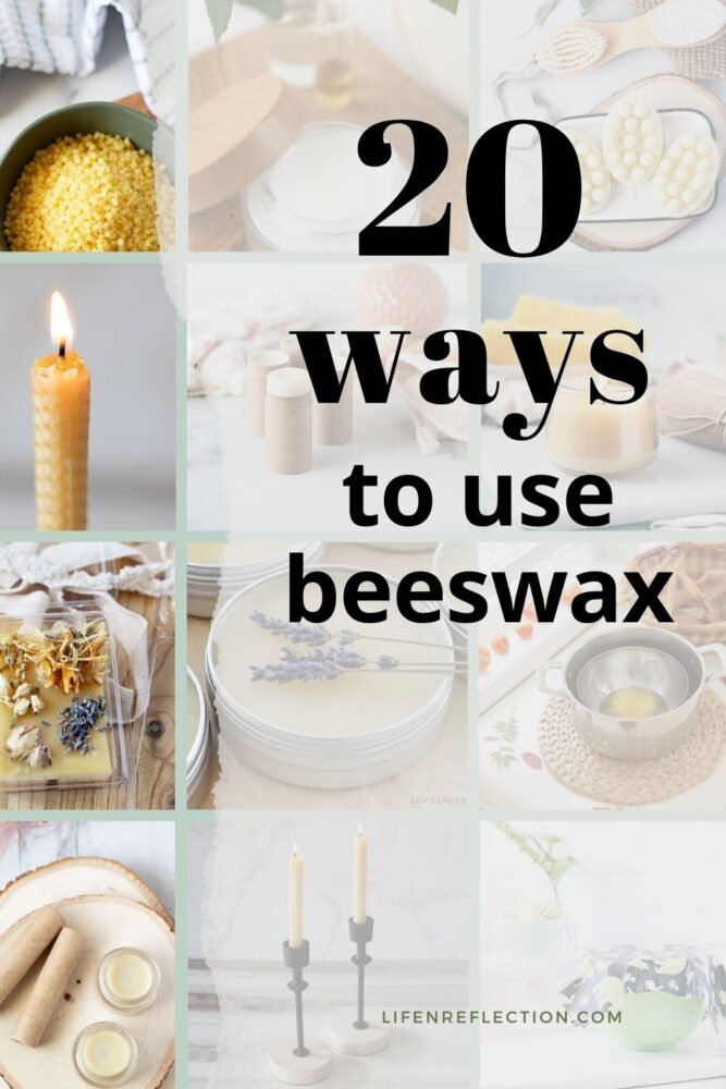 Pin these twenty creative beeswax uses now, so you’ll never run out of ideas for ways to use beeswax!
