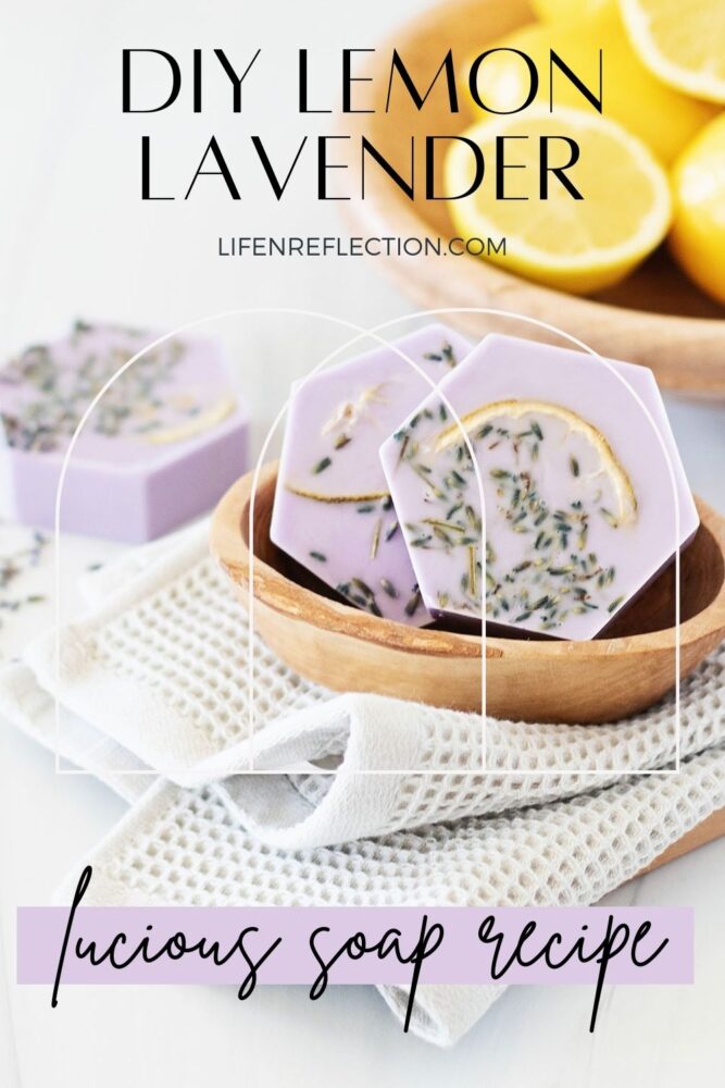 These lemon lavender homemade soap bars come together in minutes with a beautiful balance of sweet herbaceous lavender and luscious lemon in an easy soap recipe you’ll want to come back to every spring!