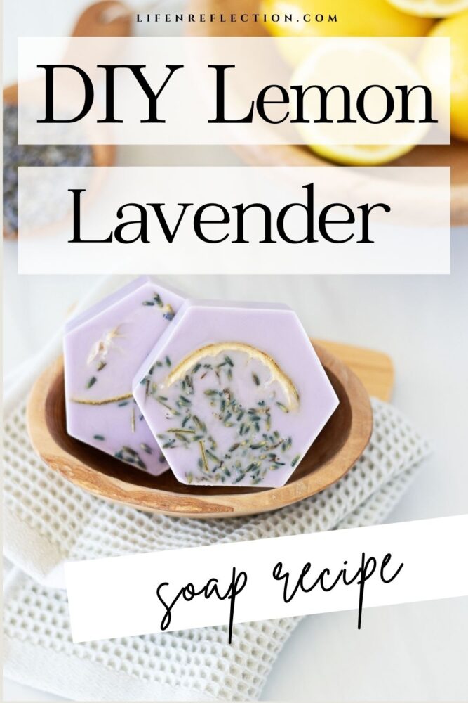 This lemon lavender homemade soap recipe is all things spring: fresh, colorful, cheerful, and fragrant!