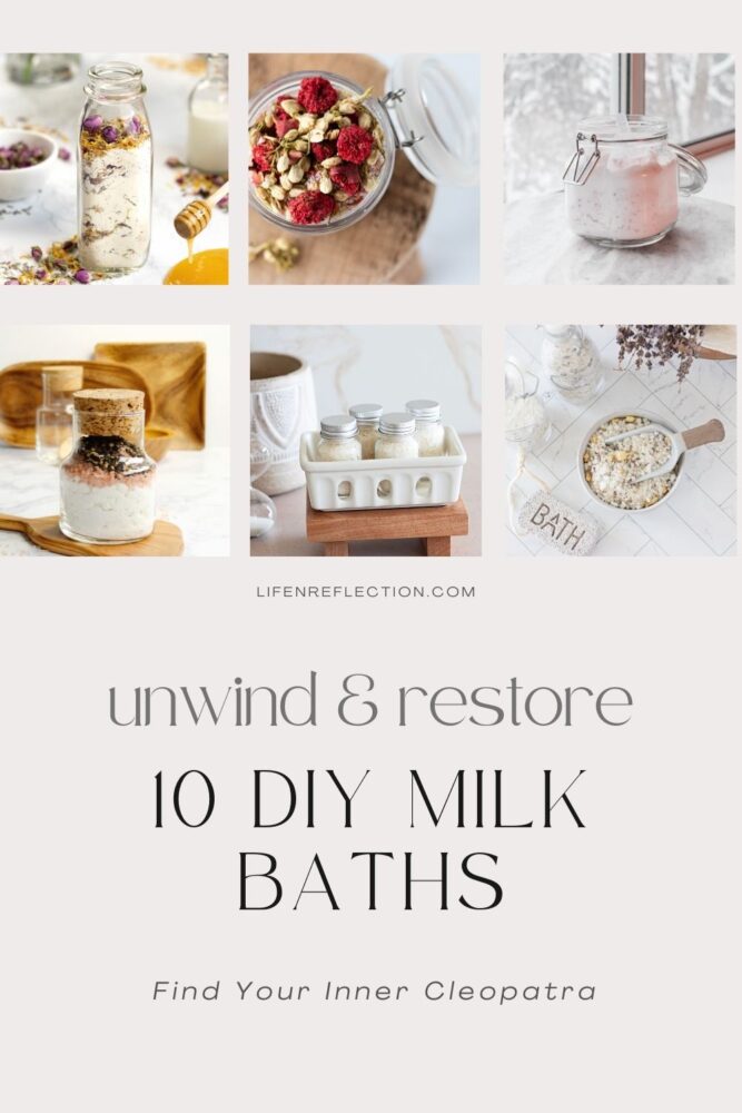 Are you ready to unwind, restore, and find your inner Cleopatra? Look no further than these ten unique DIY milk bath soaks!