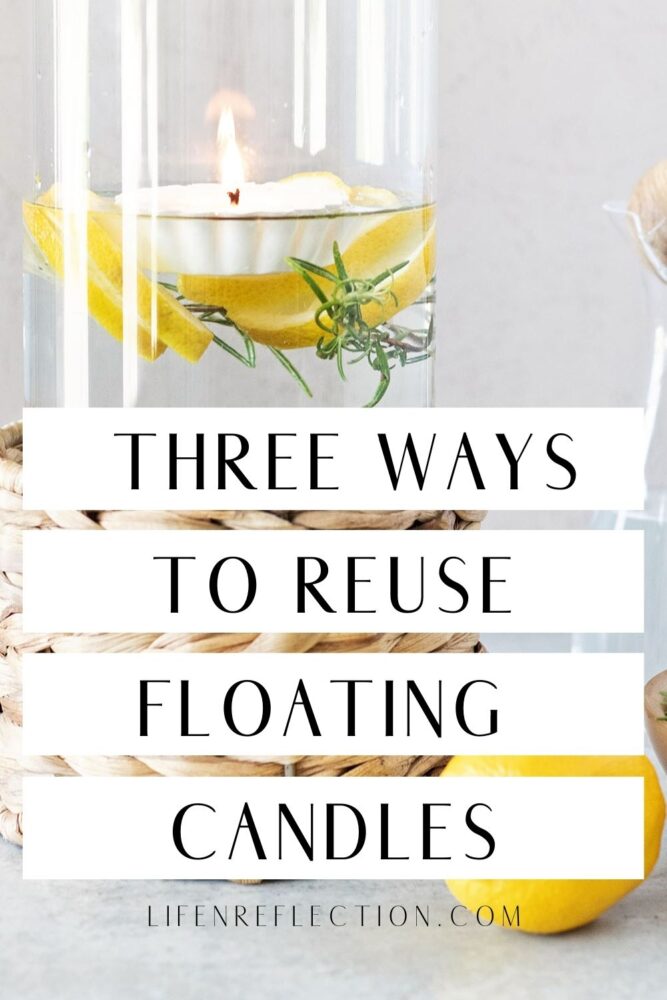 Don’t toss your floating candles, here are three ways to reuse them!