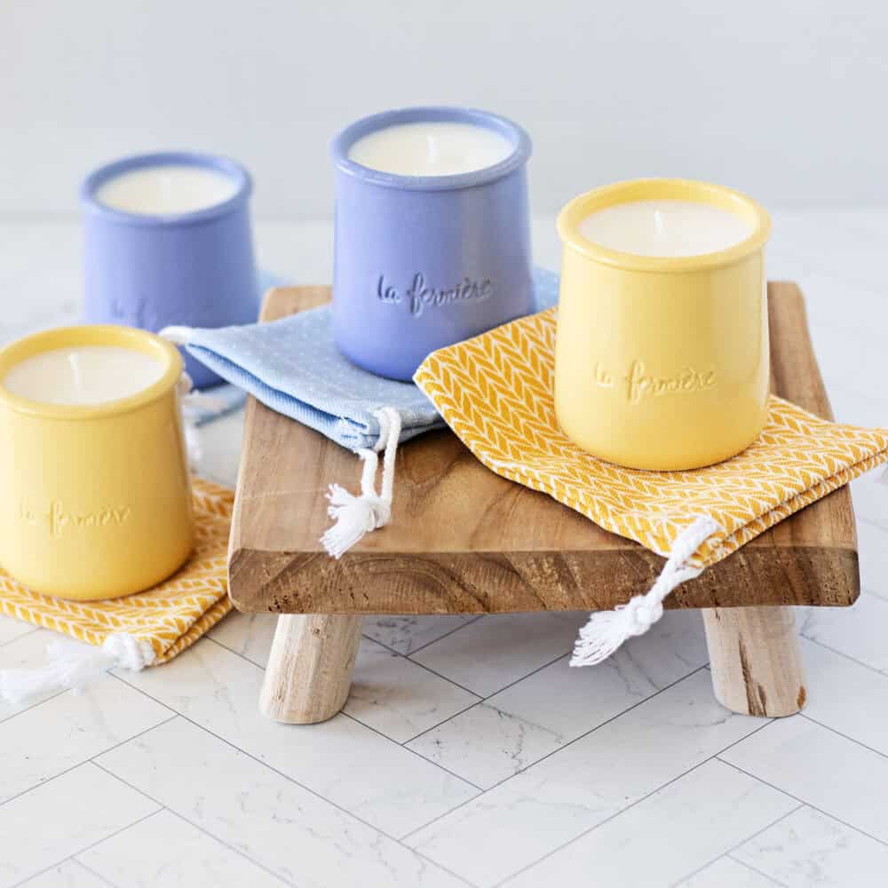 This Mediterranean lemon fig candle recipe created with natural soy wax and a lavishly luscious scent hand poured in terracotta candle pots repurposed is a luxurious candle recipe you’ve got to make!