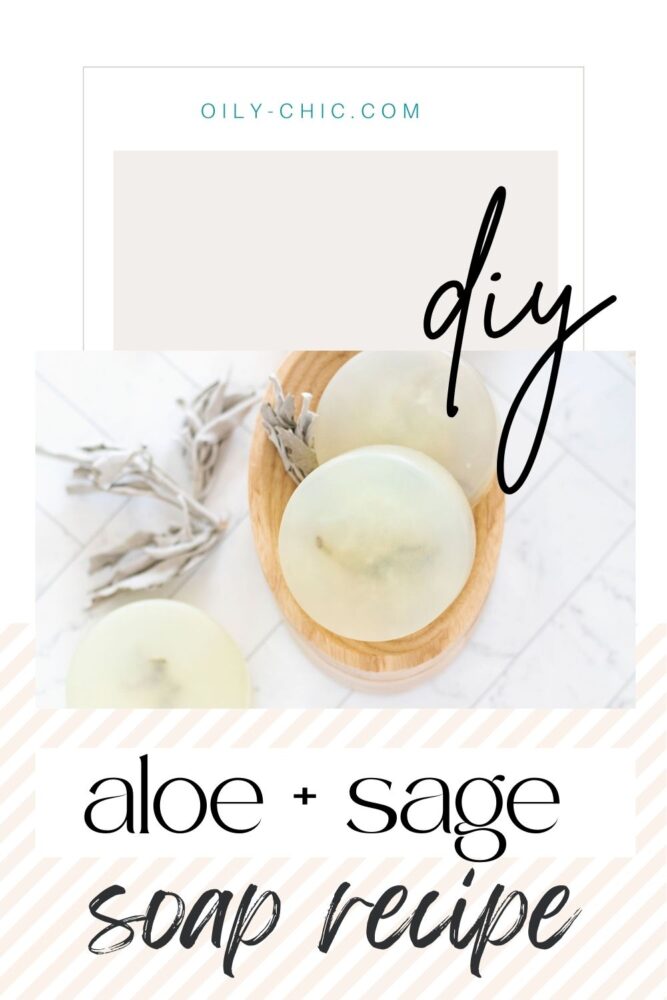 This clear soap bar recipe is as cleansing as it is invigorating, infused with sage and aloe for a clean pleasant scent.