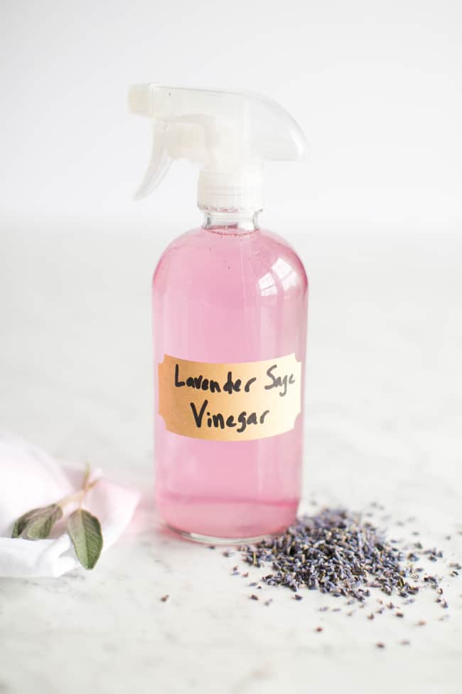 I love all-purpose cleaners, who doesn’t? This lavender sage spray cleaner works everywhere – from counters and floors to sinks and toilets. It’s pretty awesome on walls and windows, too.