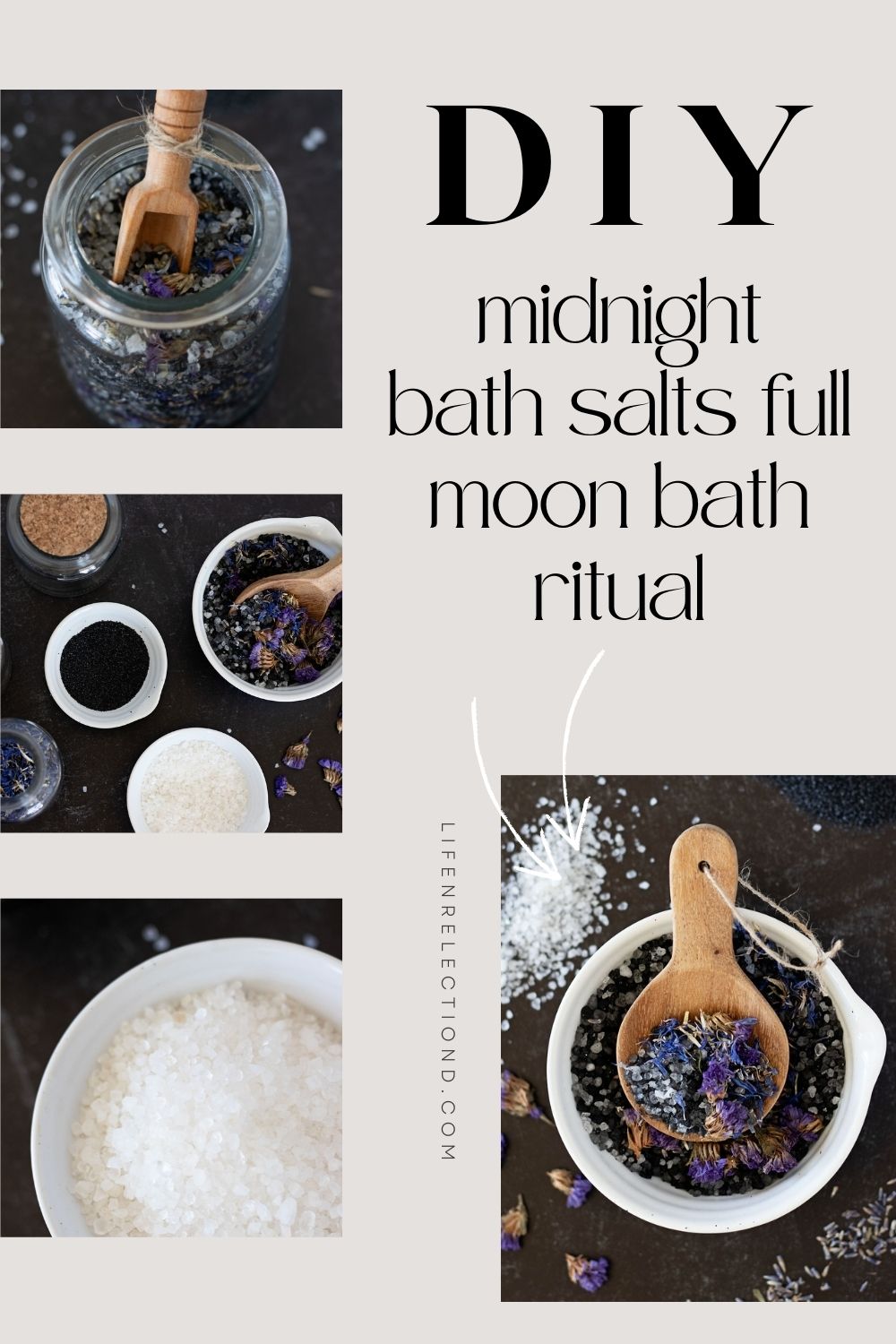 Midnight Bath Soak Recipe Full Moon Bath Ritual Detox