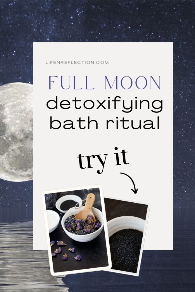 Are you ready for this full moon bath ritual? Make this midnight bath soak recipe, it’s the perfect antidote to release what isn’t supporting your well being and make way for what can, with a fresh start.