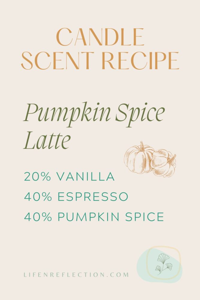 Bring the world's favorite fall drink to life with a pumpkin spice latte candle scent recipe!
