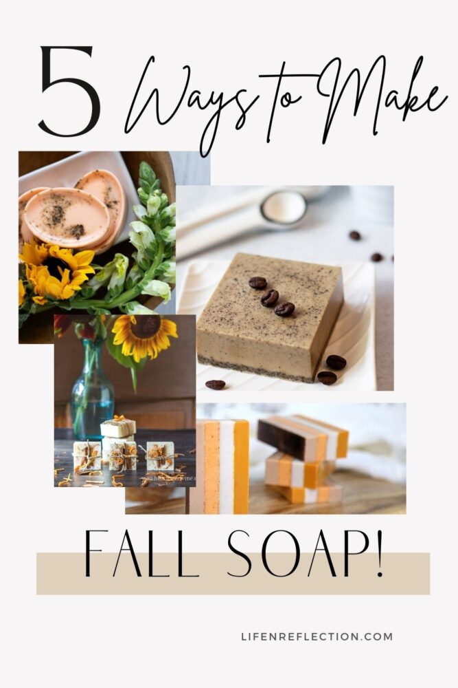 These five fantastic fall soaps are DIY fall crafts everyone can make because each is an easy melt and pour soap recipe! You’ll find many of these fall scented soaps smell more like home-baked goods than soap. And that makes them even more fun. 