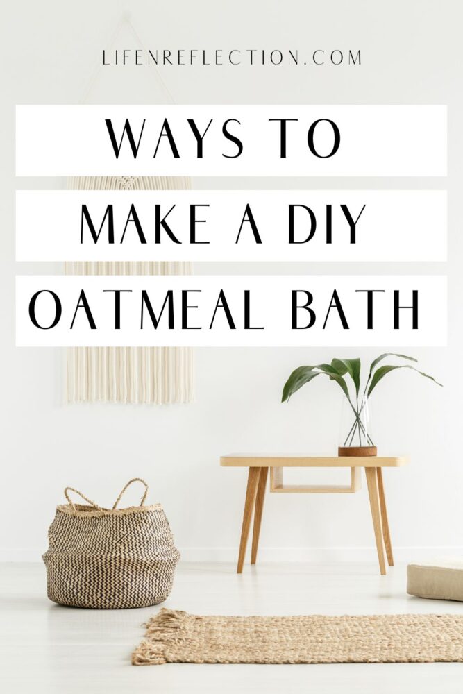 Learn all about oatmeal bath benefits and how to make an oatmeal bath three ways with DIY oatmeal bath ideas that specifically target dry and sensitive skin.
