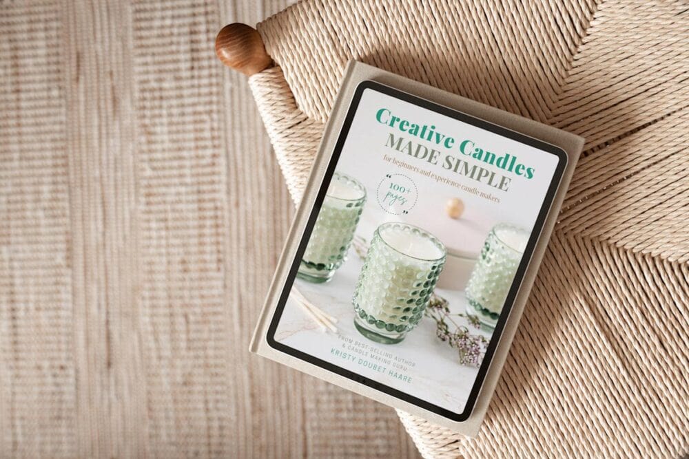 100+ pages to learn the art of candle making, refining and evolving your skills with each finished candle project, including essential guides and tips along the way.