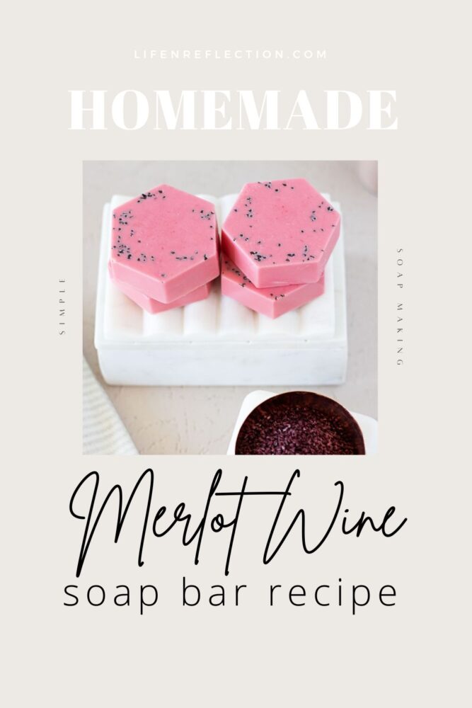 This merlot red wine soap recipe is just the thing to turn your bath routine into happy hour!