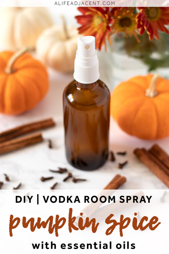 Learn how easy it is to make DIY room spray with essential oils. This fall favorite brings the sweet and spicy aroma of pumpkin spice into any room of your home.