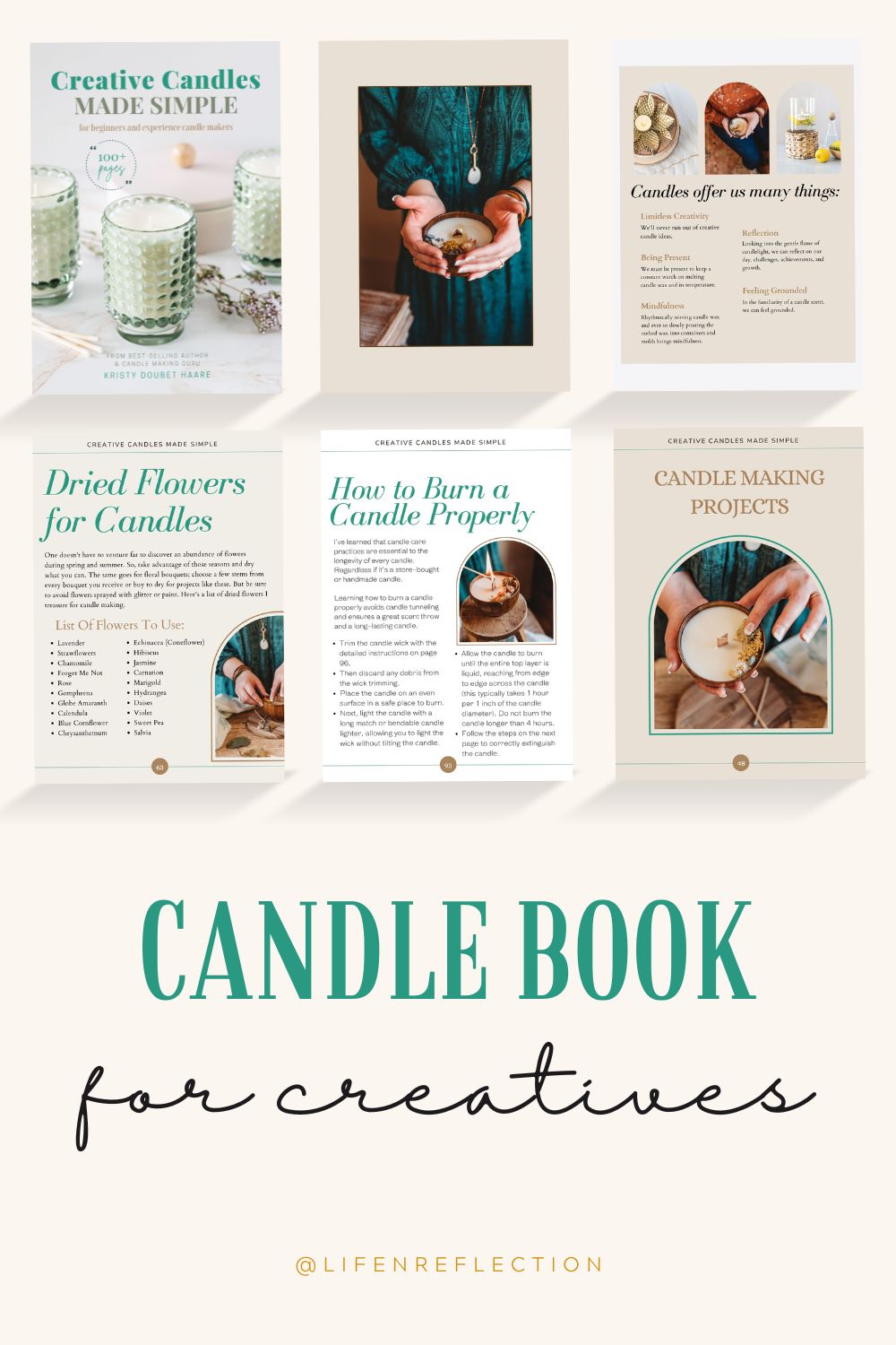 If you want to become a candle maker, Creative Candles Made Simple is just for you! I sought to include more than the average DIY book with a complete candle maker’s glossary and a six-page troubleshooting guide, alongside other candle-making essentials. And step-by-step instructions for each and every candle project.