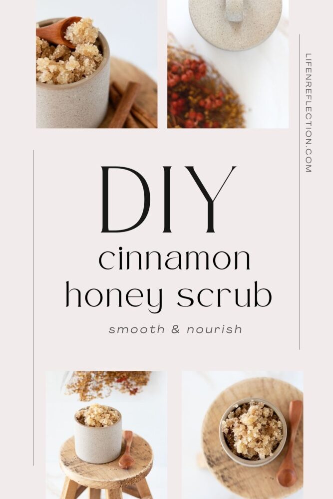 This cinnamon sugar and honey body scrub may be sweet, but it’s packed with powerful skin care benefits to transform the way your skin feels. Mix it together with staples from your kitchen pantry to reveal more radiant-looking skin after just one use!