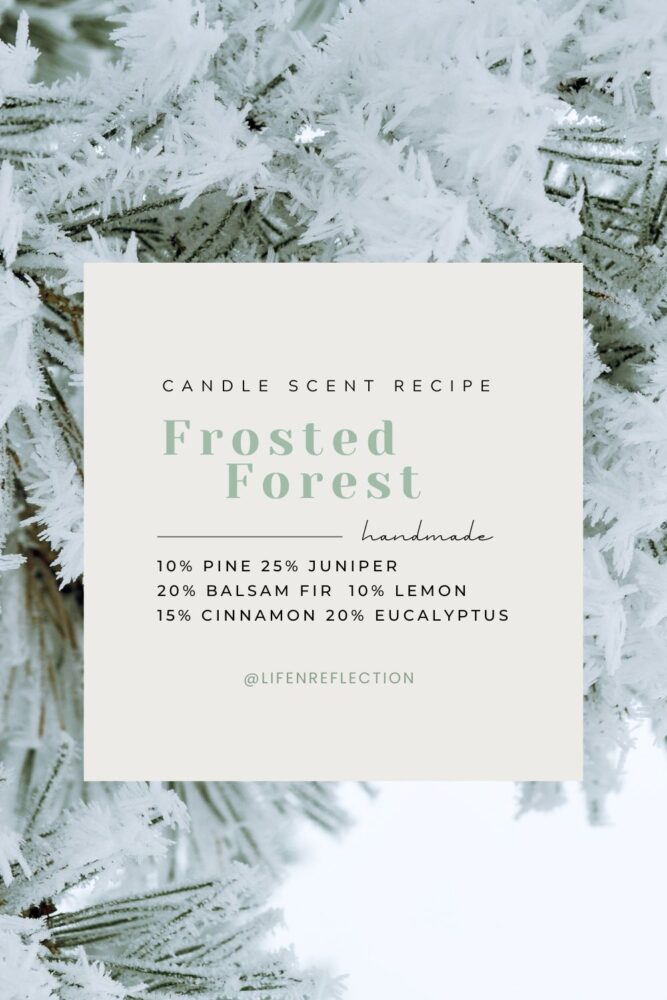 Fill your home with the seasonal spirit when you make Christmas candles with notes of pine, juniper, balsam fir, eucalyptus, and a sublime pairing of lemon and cinnamon. Frosted Forest is an invigorating candle scent you don’t want to miss this season!
