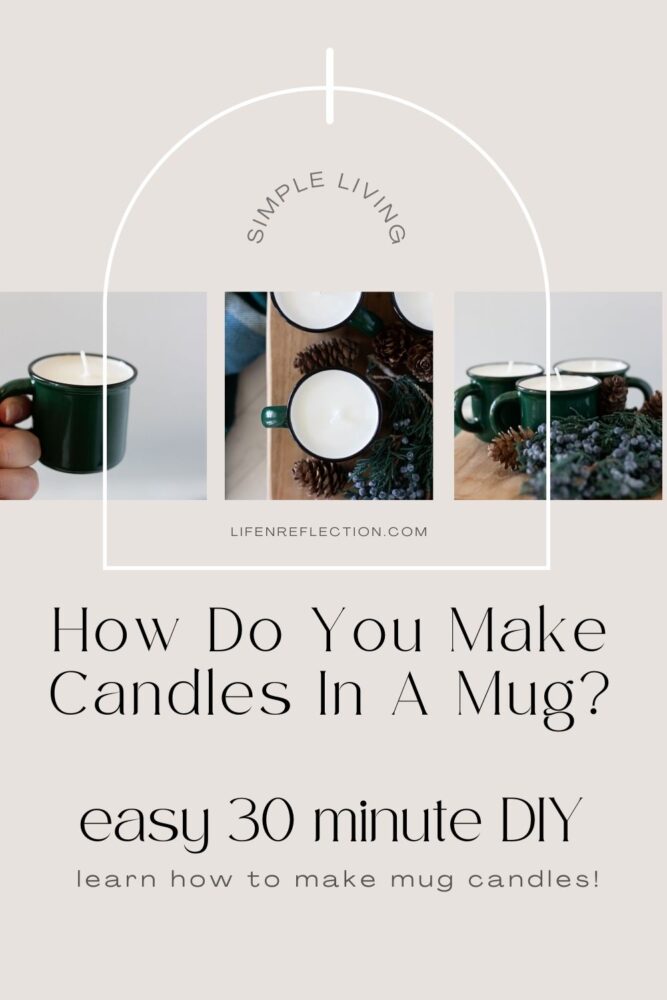 You can have a winter retreat for the senses with this easy winter craft idea to make a candle in a mug in just 30 minutes!