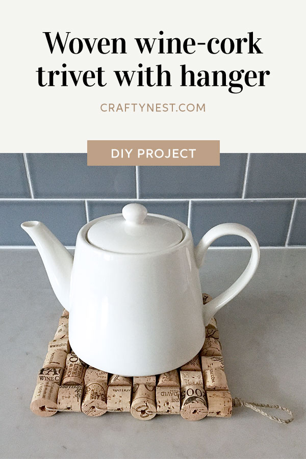 If you’re looking for something unique and fun to add to your kitchen, this DIY woven wine-cork trivet will make the perfect addition or gift!