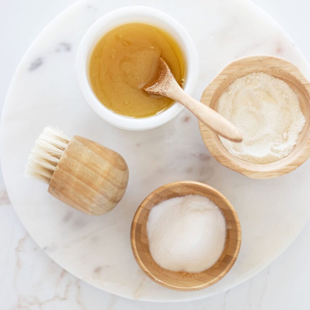 Start glowing with this all-natural homemade face scrub for glowing skin by following these tips on how to use a scrub on the face with step-by-step instructions for applying a face scrub at home.