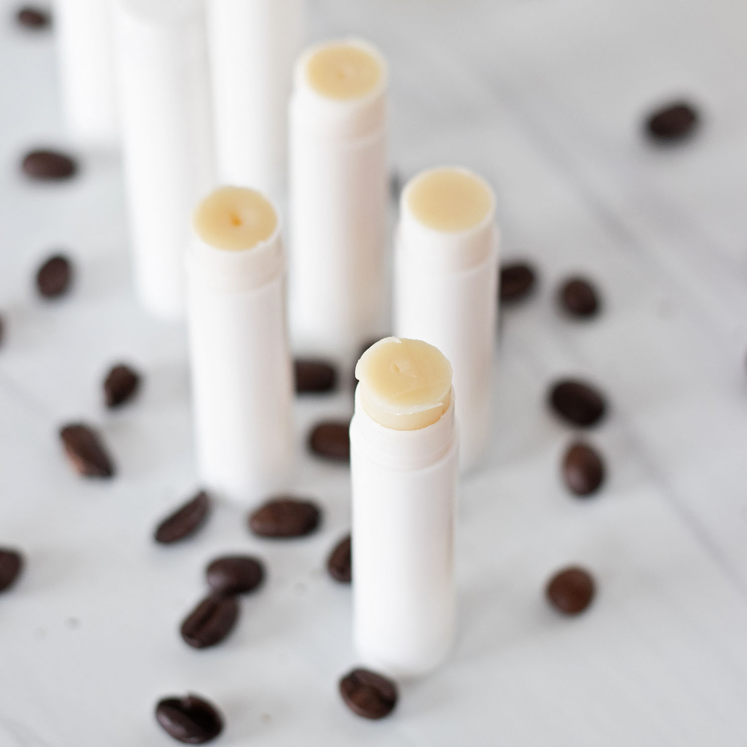 Making this coffee lip balm recipe couldn’t be easier! You’ll have eight tubes of delicious lip balm with a just brewed taste in little time.