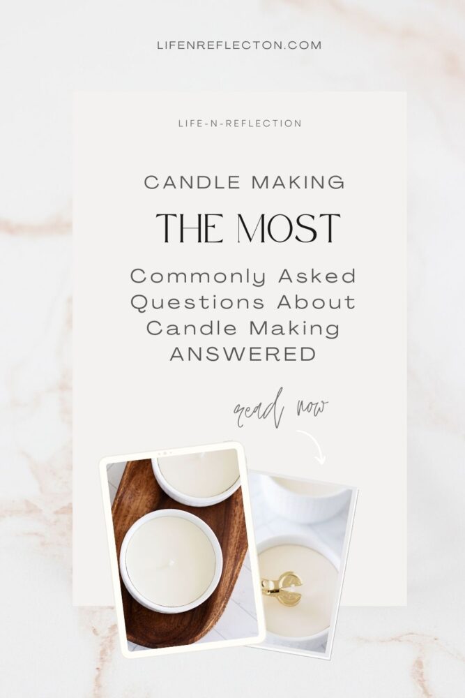 With these common candle making questions answered you will be on your way to improving your homemade candles!