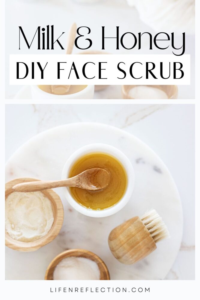Indulge in relaxing self-care with this soothing, aromatic lavender honey face scrub recipe. Learn how to make a sweet, exfoliating face scrub that smells like a walk through a lavender field while discovering the amazing benefits of incorporating it and honey into your skincare routine!