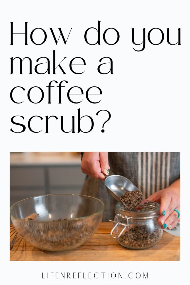 How do you make a coffee scrub at home? You can make this simple, sustainable three-ingredient coffee scrub recipe to create a daily ritual that helps you feel refreshed and energized!