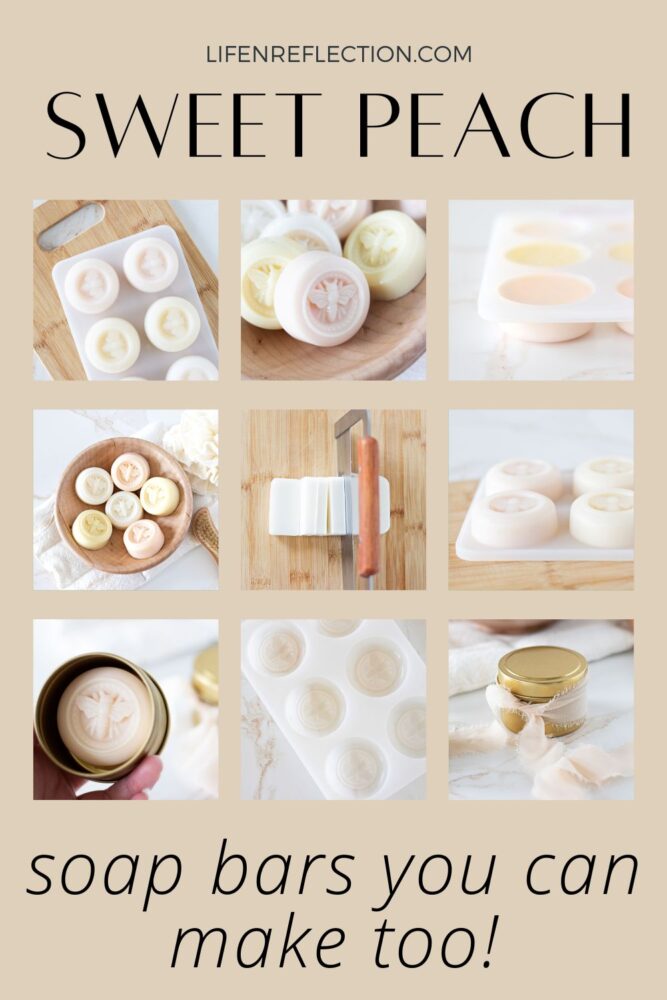 If you are looking for a quick and easy DIY project to try? Look no further than this melt and pour soap recipe for a luxurious peach soap bar that’s a beautiful yet convenient soap in a tin.