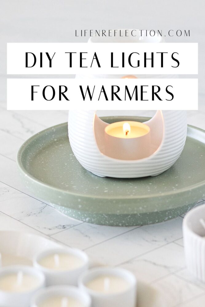 Create a cozy ambiance with these DIY tea light candles for warmers. Melt your favorite candle wax tarts or diffuse essential oils in an oil warmer.