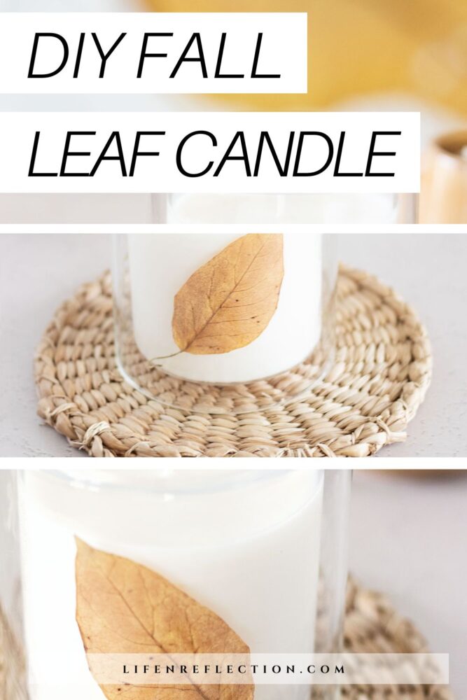 It’s your turn to get crafty this season by pressing fall leaves to make adorable DIY fall leaf candles.