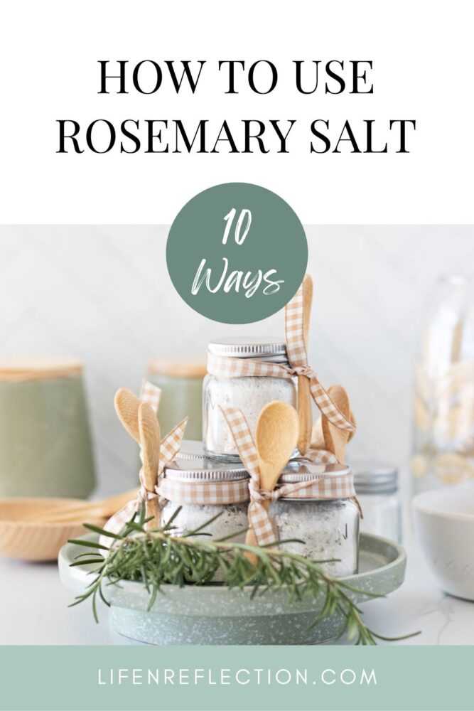How do you use rosemary salt? It’s so simple to use and adds just the right seasoning to certain foods. Here’s a list of ten ways to use rosemary salts!