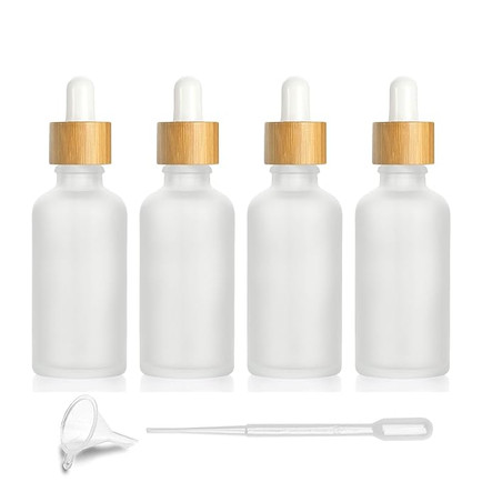 frosted glass dropper bottles