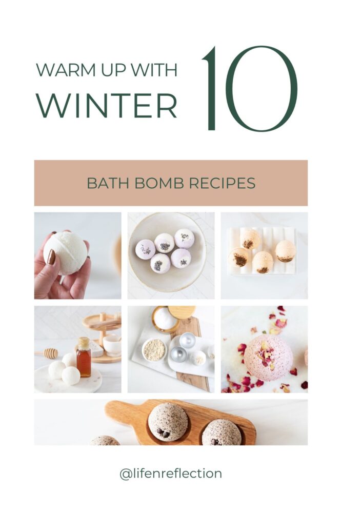 If you haven’t given DIY bath bombs a try, the long days indoors are just the perfect time! Replenish with ten winter bath bomb recipes to soothe the skin, find stillness, and nurture your well-being.