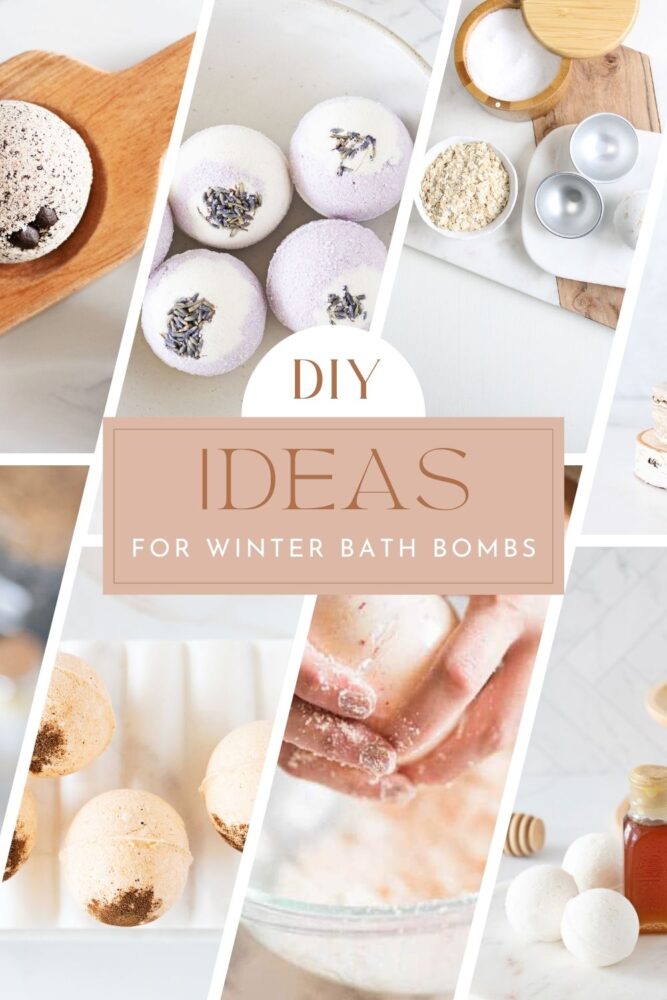 Replenish with ten ideas for winter bath bomb recipes to soothe the skin, find stillness, and nurture your well-being.