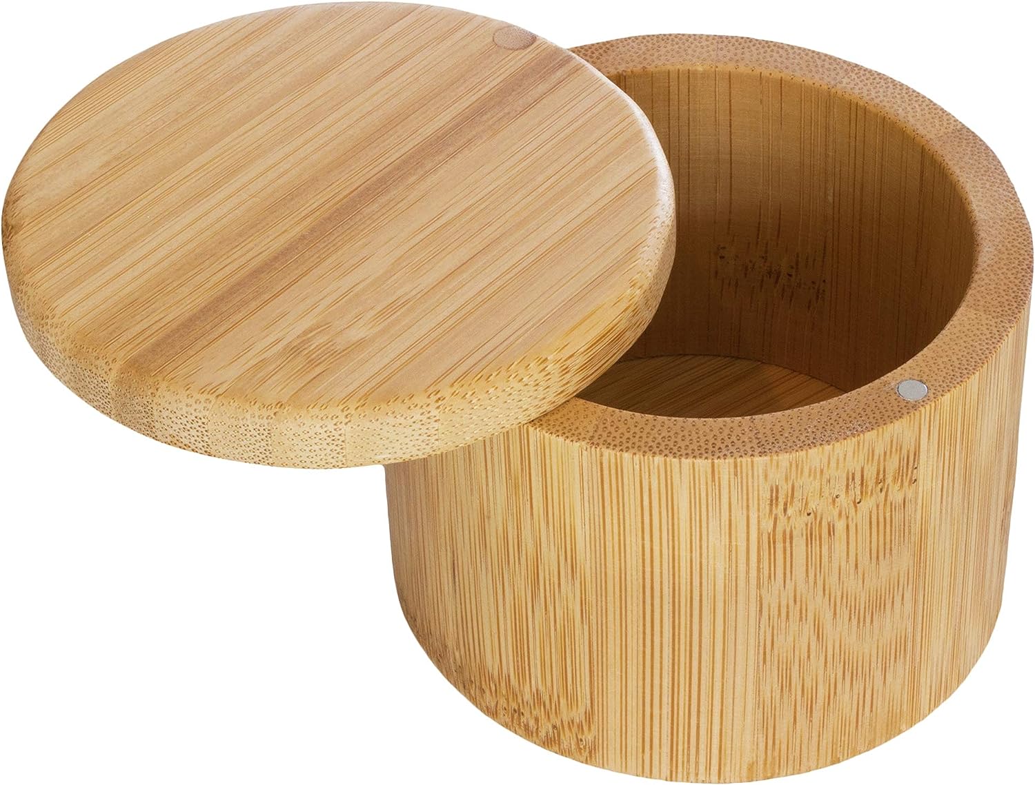 sliding salt box made of bamboo