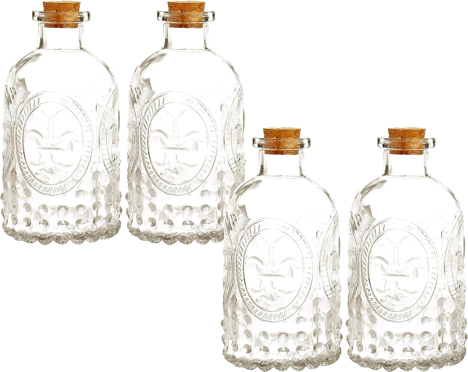 vintage embossed bottles