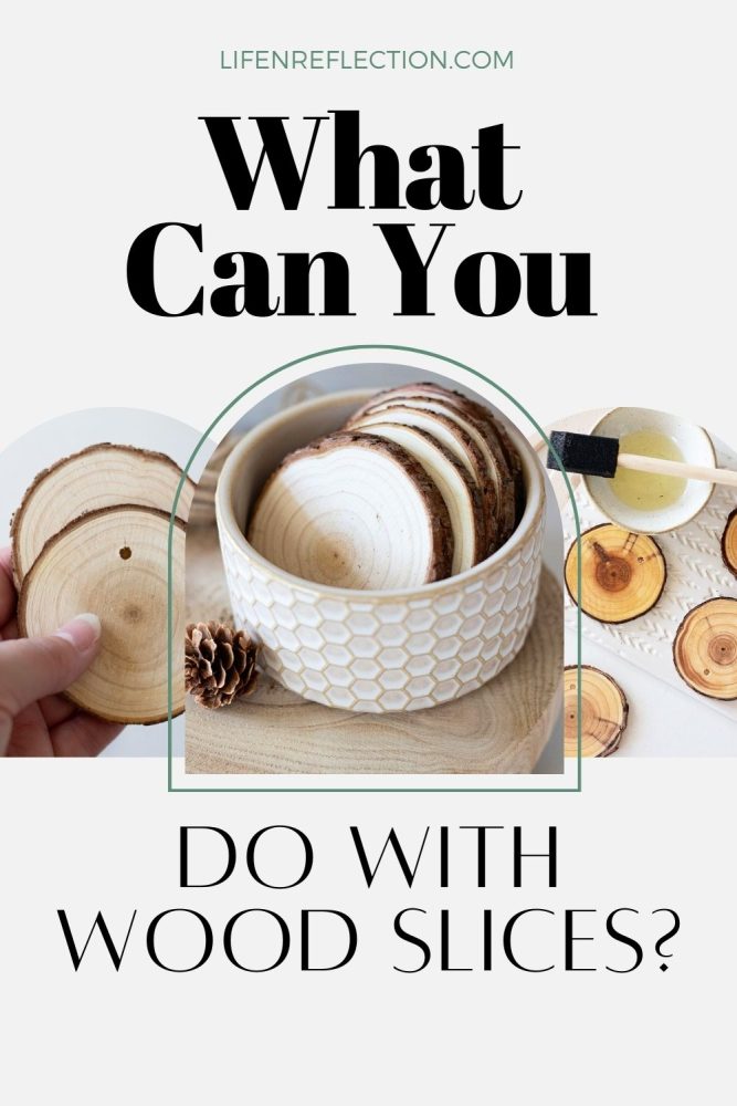 raw wood slices in a bowl and in a hand