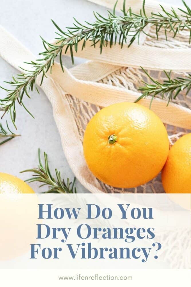 fresh oranges and rosemary branches