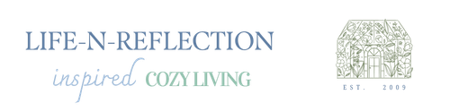 text on logo reads Life-N-Reflection inspired cozy living